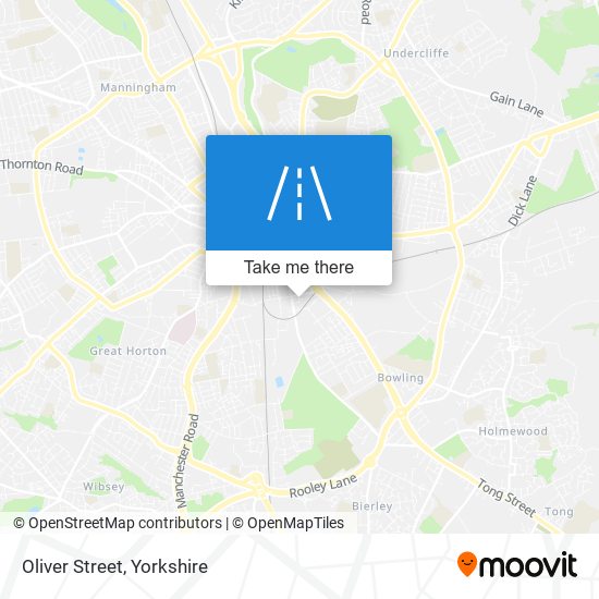 Oliver Street map