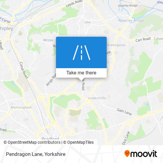 Pendragon Lane map