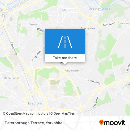 Peterborough Terrace map