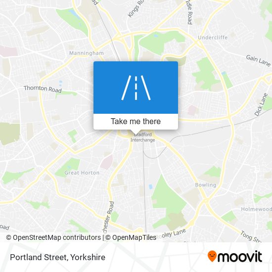 Portland Street map