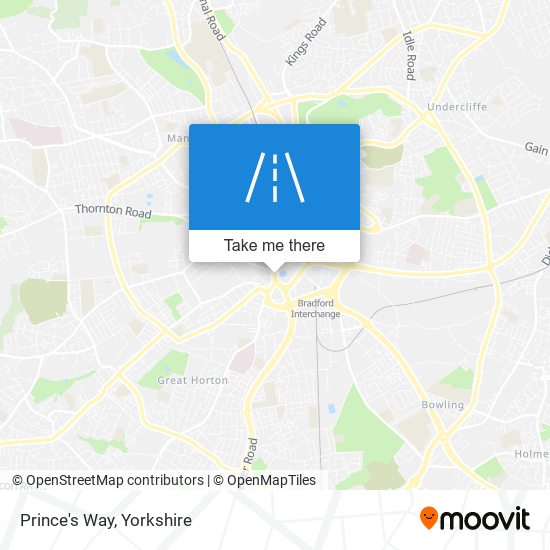 Prince's Way map
