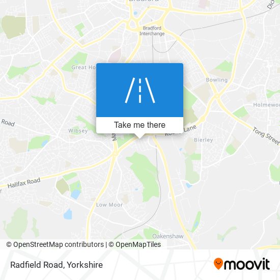 Radfield Road map