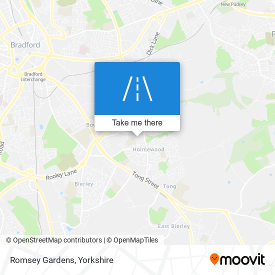 Romsey Gardens map