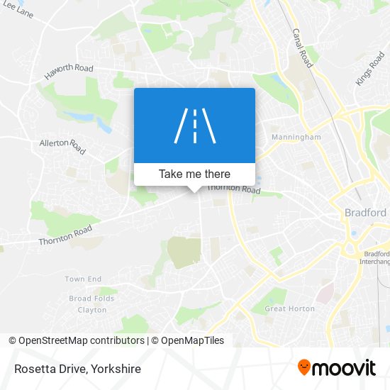 Rosetta Drive map