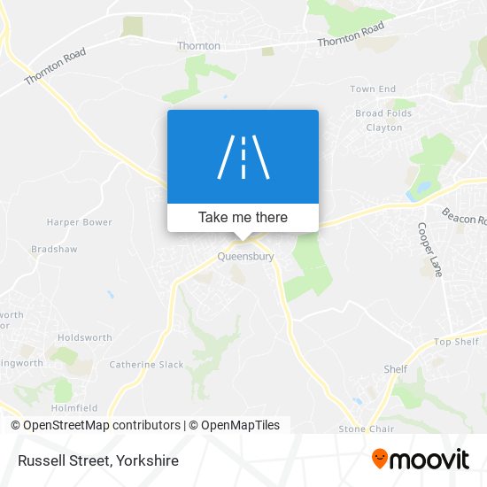 Russell Street map