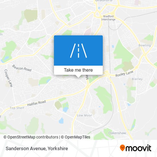 Sanderson Avenue map