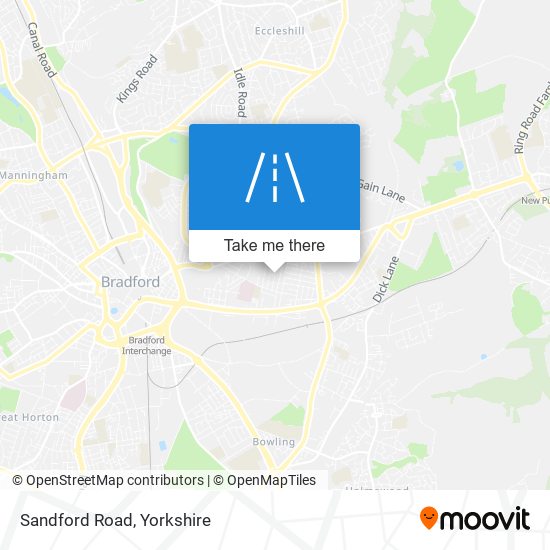 Sandford Road map