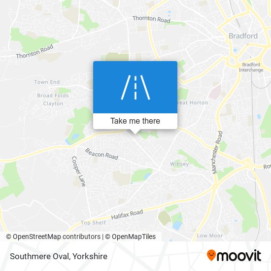 Southmere Oval map