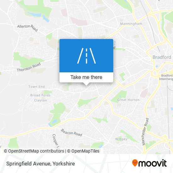 Springfield Avenue map