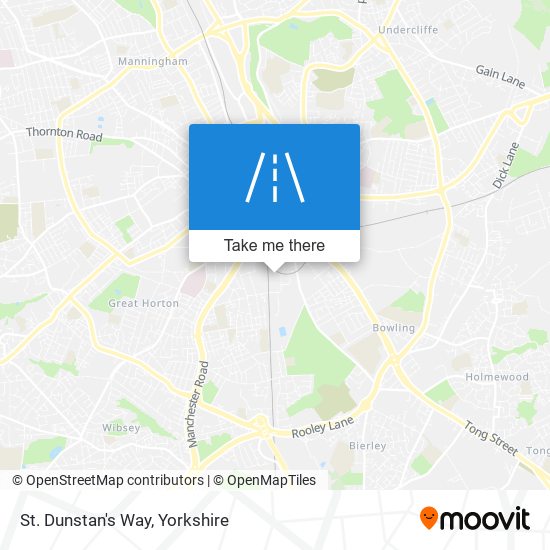 St. Dunstan's Way map