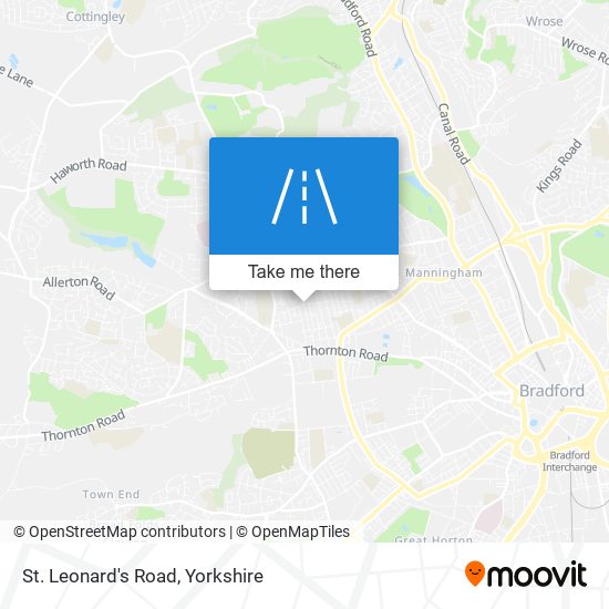 St. Leonard's Road map