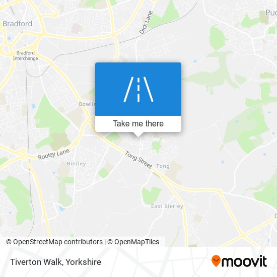 Tiverton Walk map