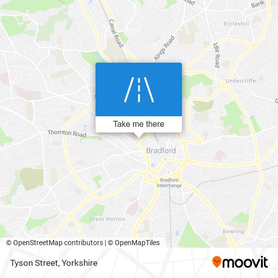 Tyson Street map