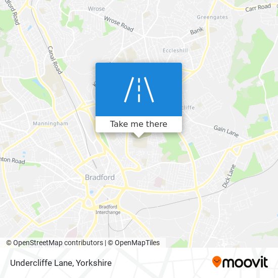 Undercliffe Lane map