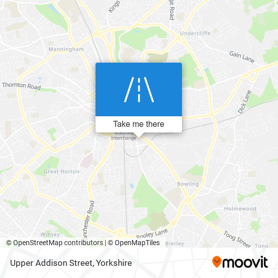 Upper Addison Street map