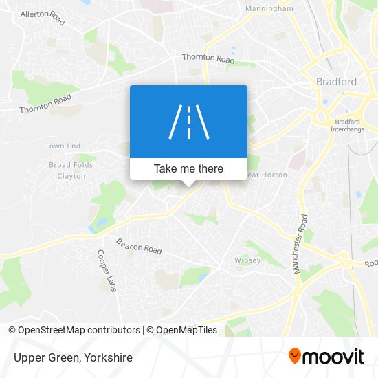 Upper Green map