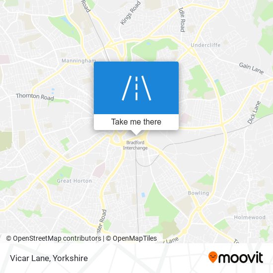 Vicar Lane map
