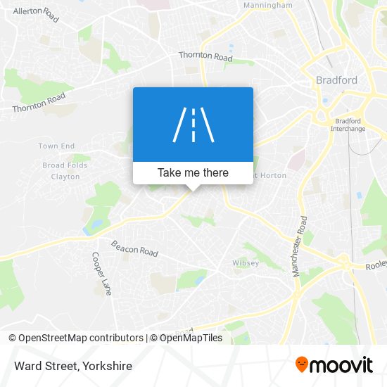 Ward Street map