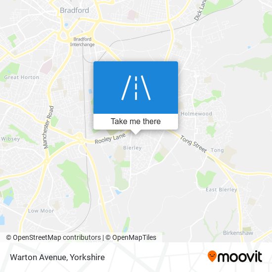 Warton Avenue map