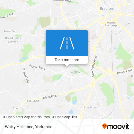 Watty Hall Lane map