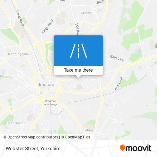 Webster Street map