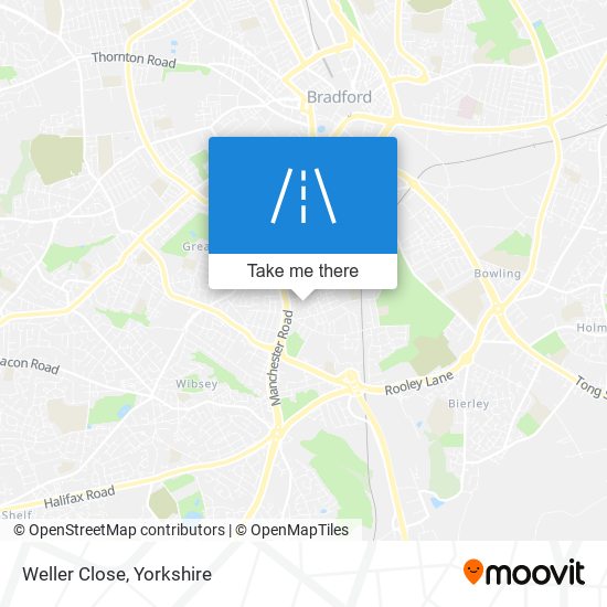 Weller Close map