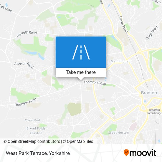 West Park Terrace map