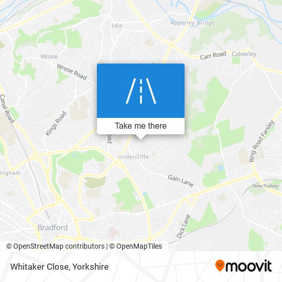 Whitaker Close map