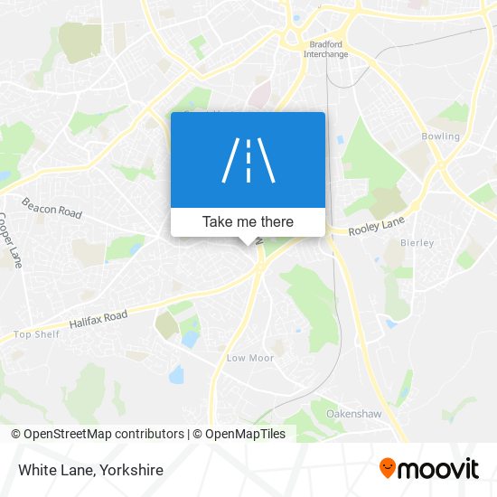 White Lane map