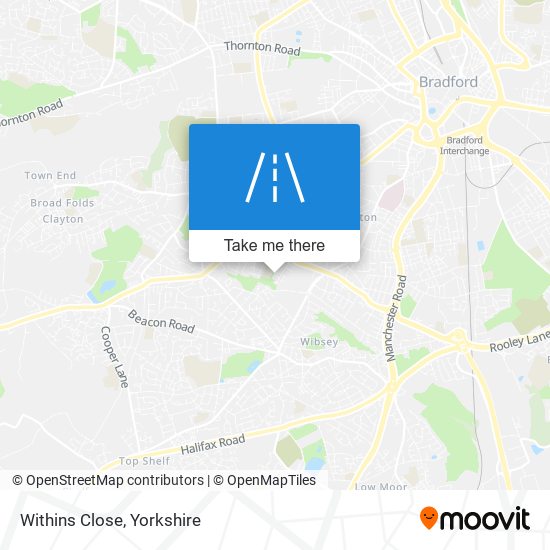 Withins Close map