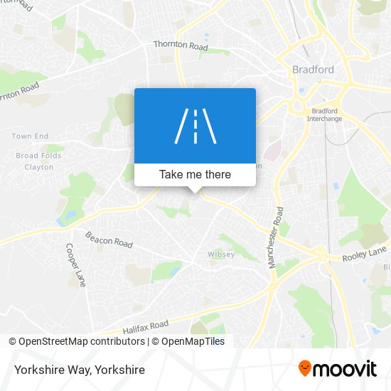 Yorkshire Way map