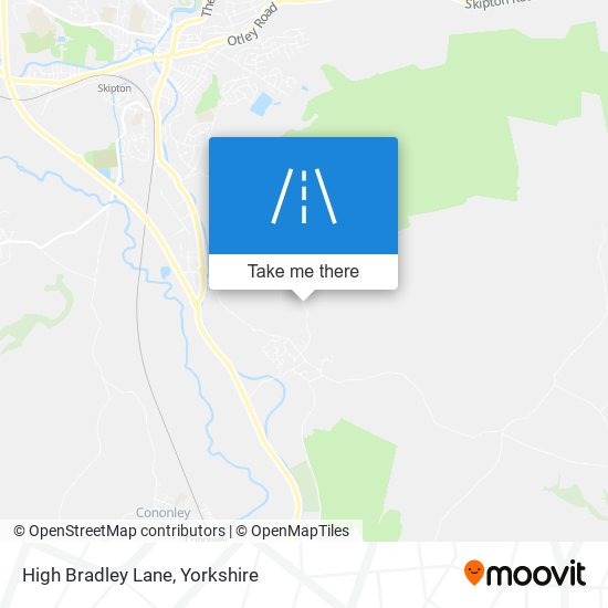 High Bradley Lane map