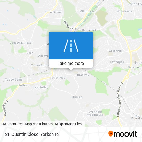 St. Quentin Close map