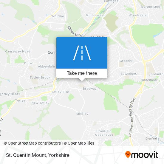 St. Quentin Mount map