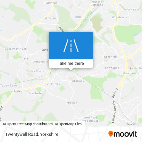 Twentywell Road map