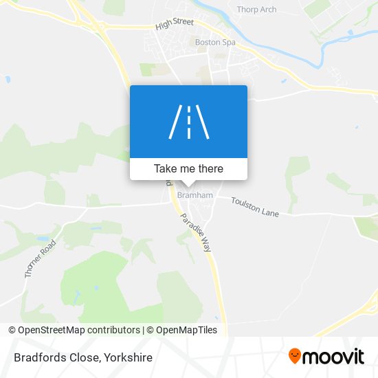 Bradfords Close map