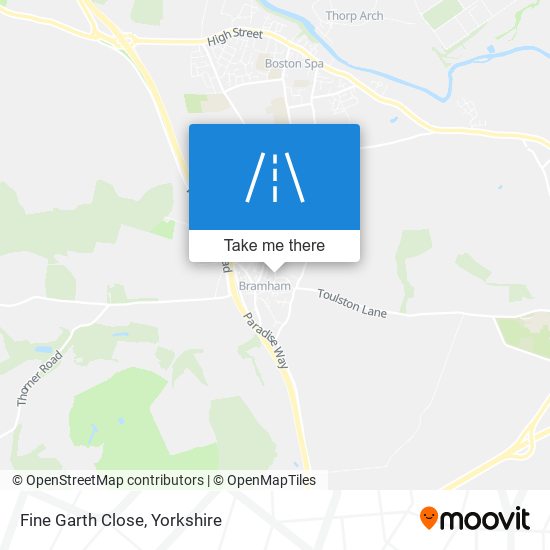 Fine Garth Close map