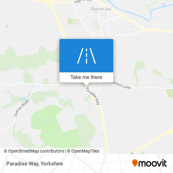 Paradise Way map