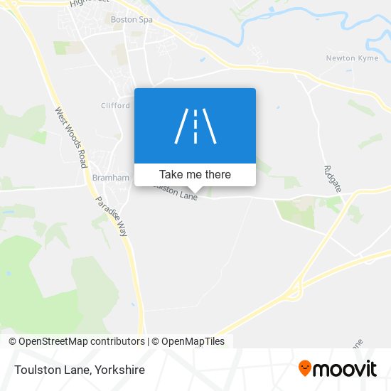 Toulston Lane map