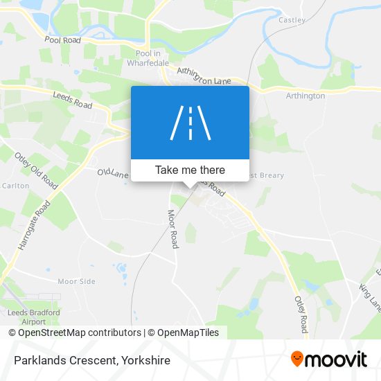 Parklands Crescent map