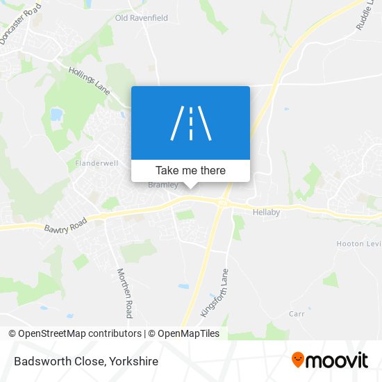 Badsworth Close map