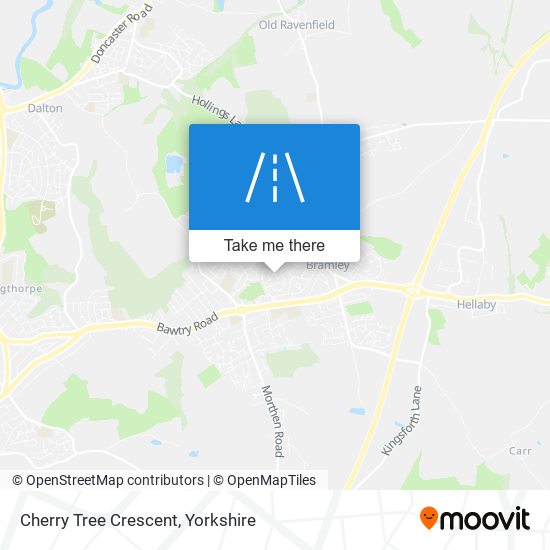 Cherry Tree Crescent map