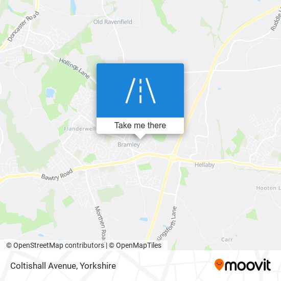Coltishall Avenue map