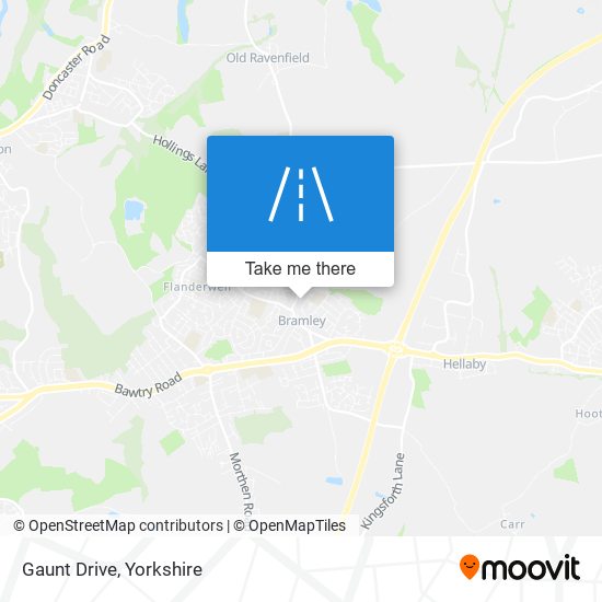 Gaunt Drive map