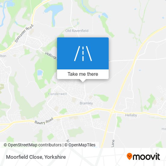 Moorfield Close map