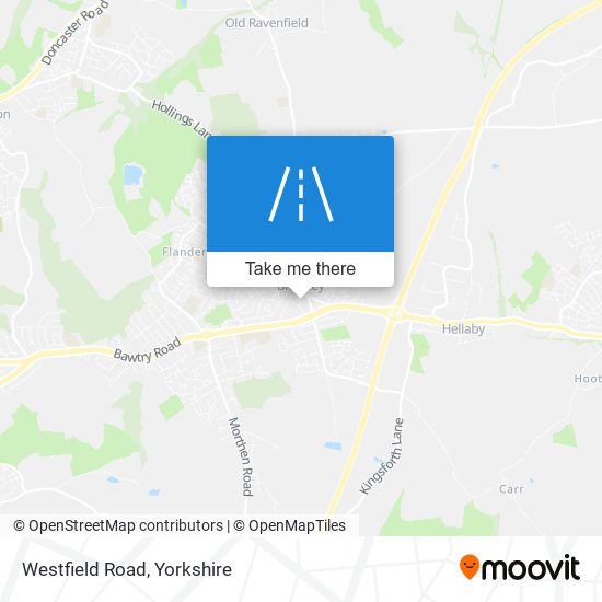 Westfield Road map