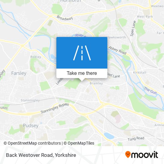 Back Westover Road map