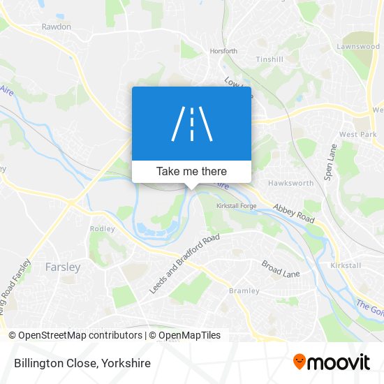 Billington Close map