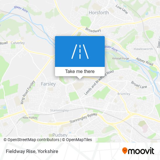 Fieldway Rise map