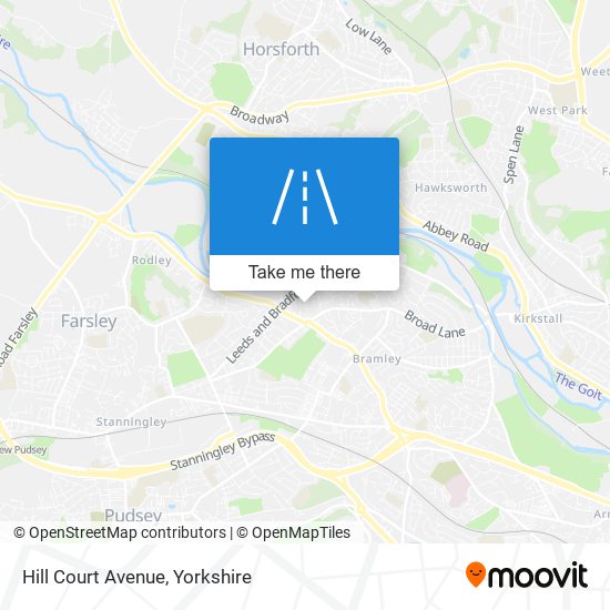Hill Court Avenue map